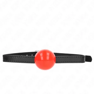 Balle Solide Simple Rouge 4 CM Bag 65 X 1,5 CM Kink rouge bâillon