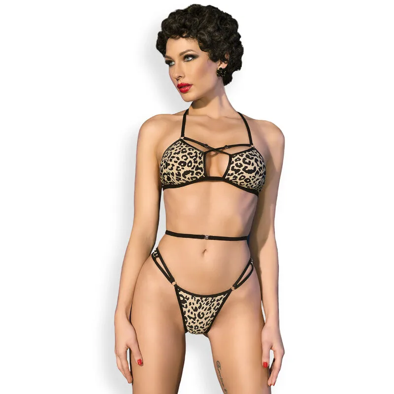 Cr 4497 Bikini Léopard S/m Chilirose lingerie