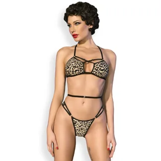 Cr 4497 Bikini Léopard S/m Chilirose lingerie