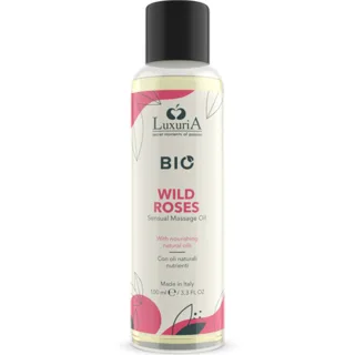 Huile de Massage Bio Roses Sauvages 100 ml Intimateline Luxuria