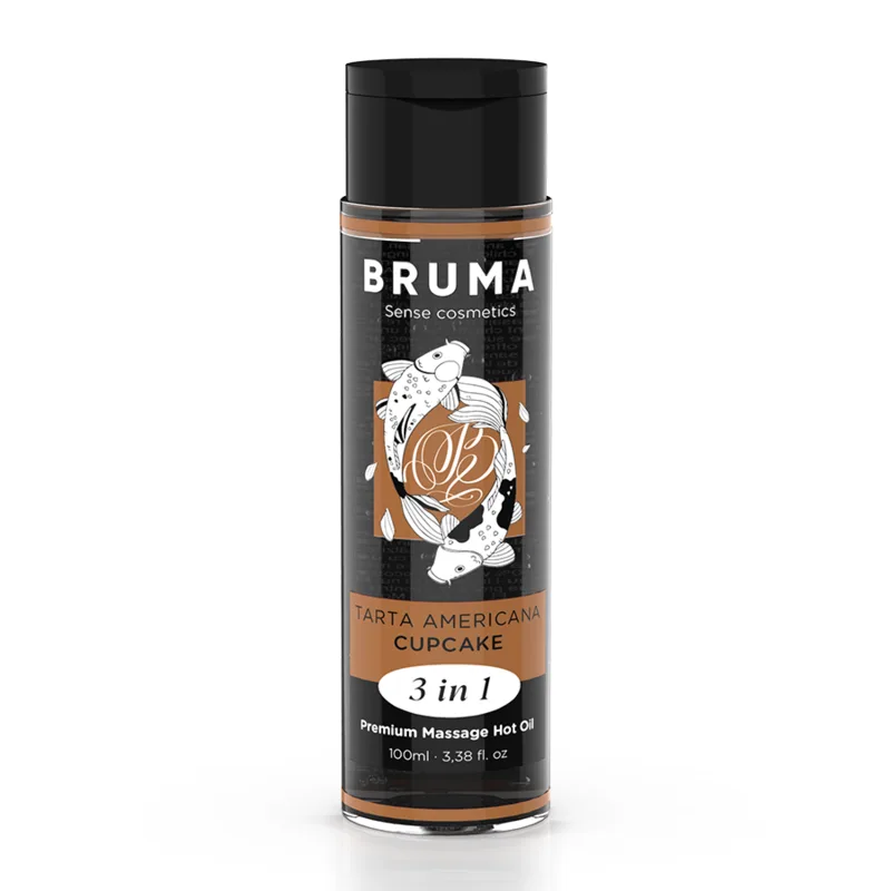 Huile de Massage Premium Effet Chaleur Saveur Cupcake 3 Bruma