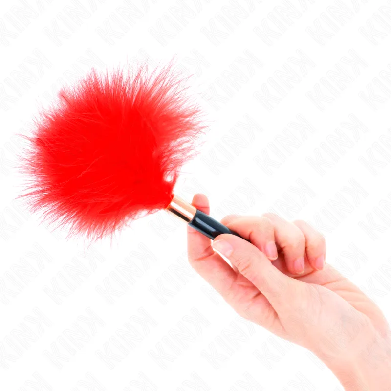 Plumes Chacoules en Métal Rouge Or 18 CM Kink rouge bdsm