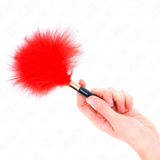 Plumes Chacoules en Métal Rouge Or 18 CM Kink rouge bdsm
