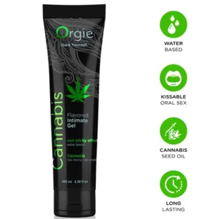 Tube de Lubrifiant au Cannabis, Gel Intime à Base de Eau, Orgie lubrifiant base eau