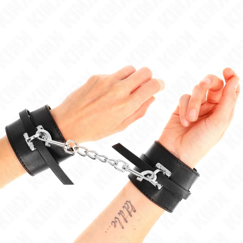 Menottes Verrouillables Deluxe Noir Ajustable Kink