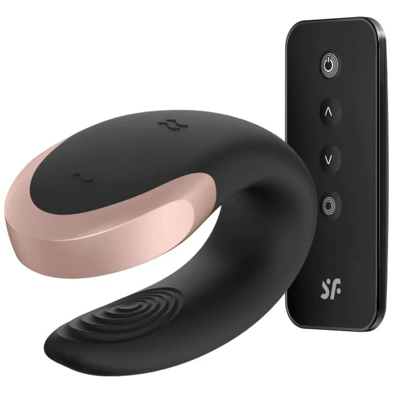 Vibromasseur Double Love Luxury Partner Noir Satisfyer