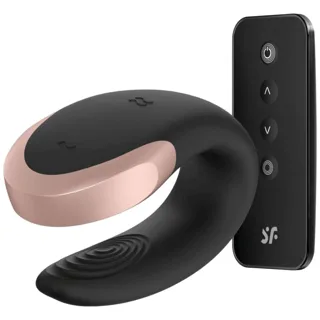 Vibromasseur Double Love Luxury Partner Noir Satisfyer