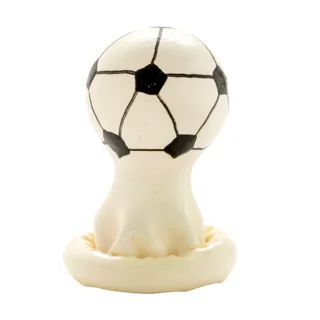 Football : préservatif fantaisie peint à la main Condomerie, objet décoratif