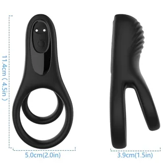 Vibromasseur Double Anneau Noir Armony modèle 2