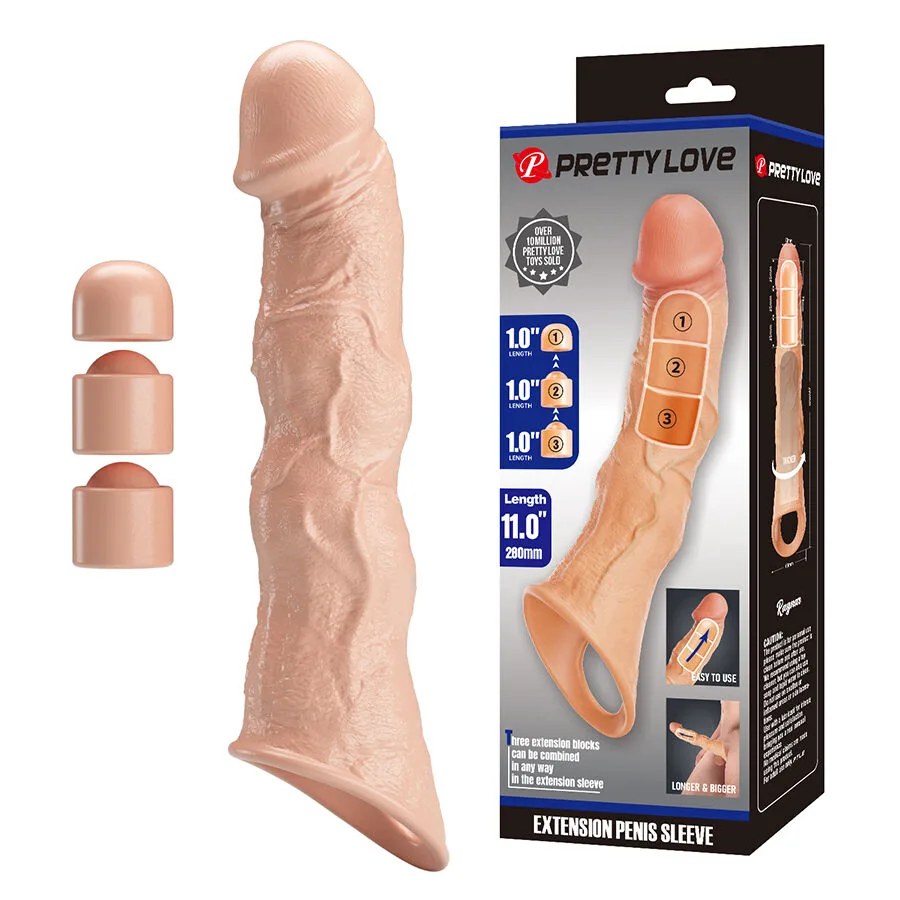 Gaine à pénis Ragnar Coque d'Extension avec Extensions Réglables Pretty Love