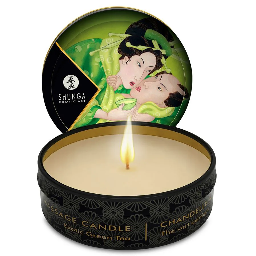 Mini Caresse à la Bougie de Massage T Vert 30 ml Shunga