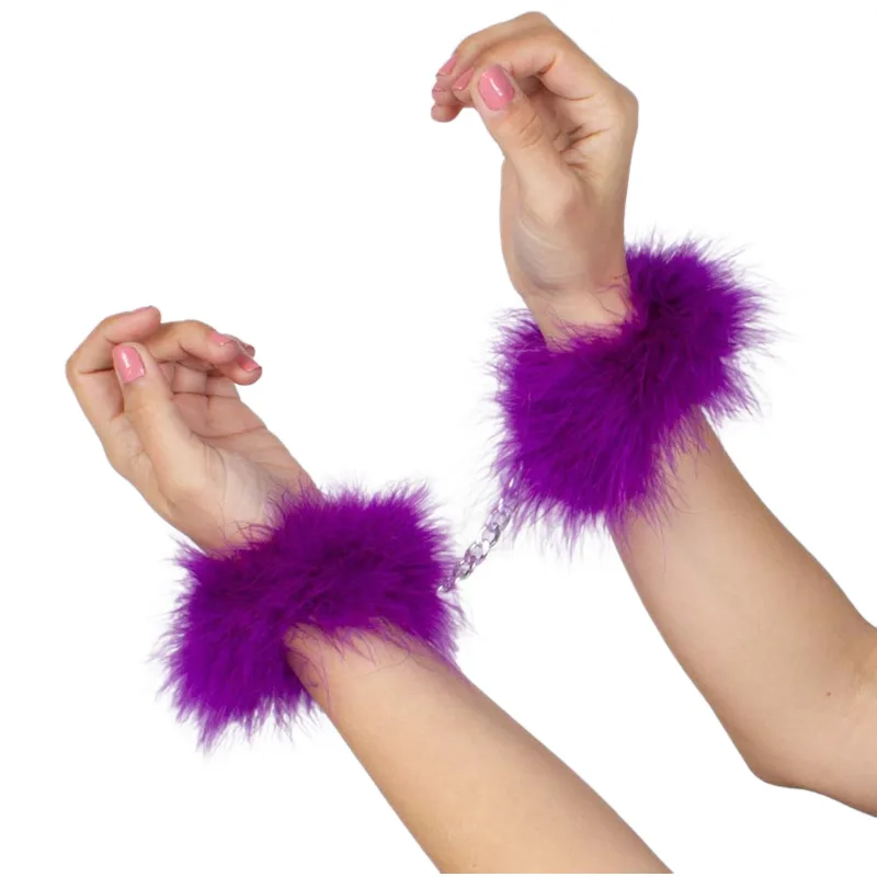Menottes Marabou Violet Secretplay violet menottes