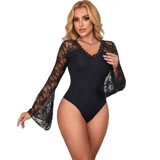 Teddy Motif Floral S / M Subblime body résille