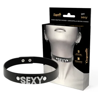 Ras de Cou Sexy en Cuir Végan Coquette Chic Desire collier bdsm