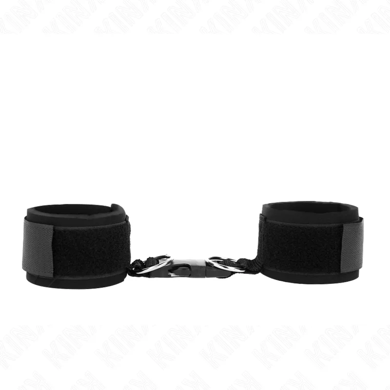 Appui-poignet en Néoprène à Attaches et Boucles Noir Kink noir menottes