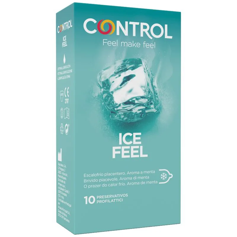 Préservatif Effet Ice Feel Cool 10 Unités Control