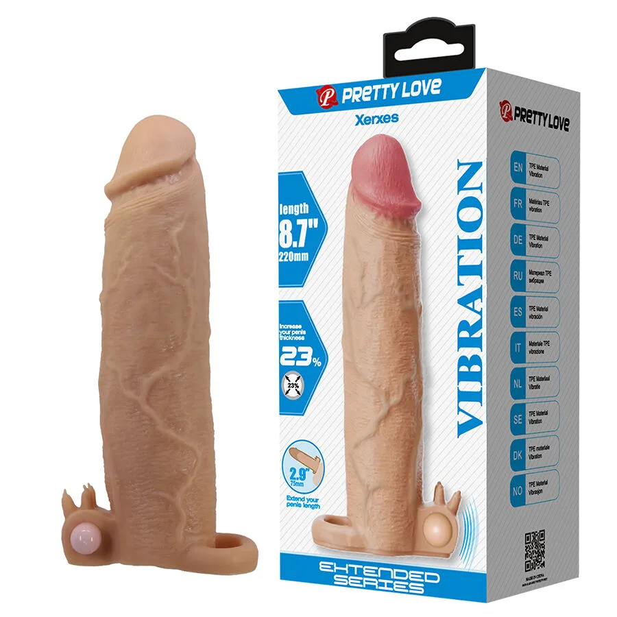 Gaine à pénis Xerxes Manchon Pénis avec Stimulateur Clitorial et Pretty Love