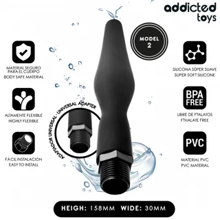 Nettoyeur Anal avec Adaptateur Universel Modèle 2 Addicted