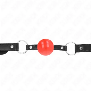 Balle TPE Rouge 4 CM Bag 60 X 2 CM Kink rouge bâillon