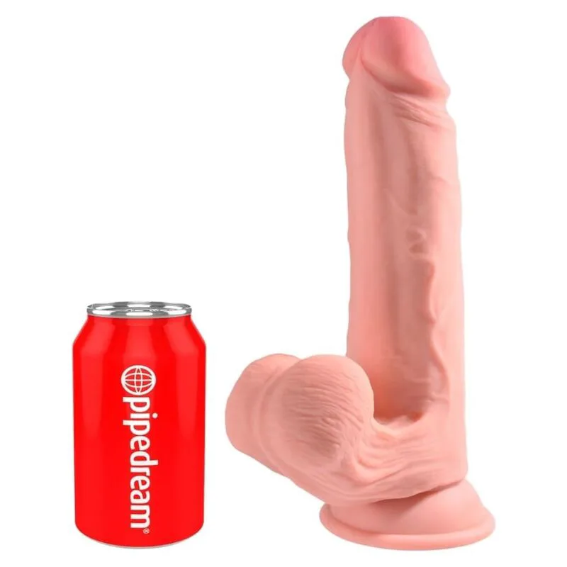 Gode Réaliste Triple Densité avec Testicules Mobiles 23 cm