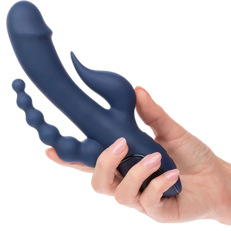 Vibromasseur Triple Orgasme Bleu Calexotics