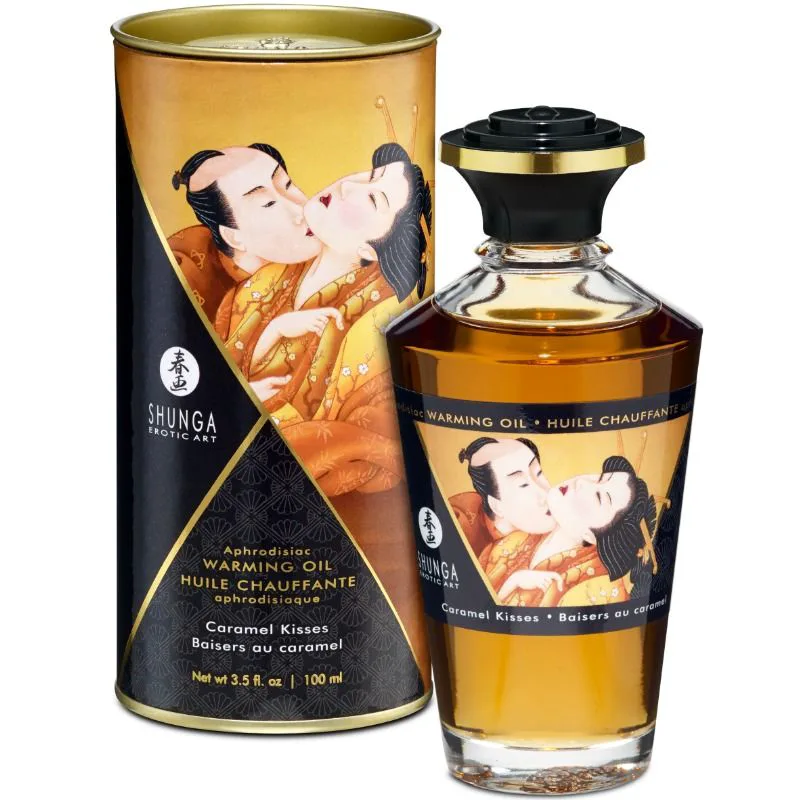 Huile de Massage à Effet Chaleur Saveur Caramel 100 ml Shunga
