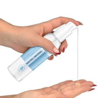 Flacon pompe de lubrifiant à base d'eau Waterfeel 175 ml, gel dosé dans la paume de la main
