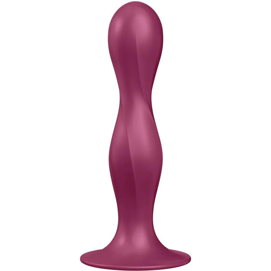 Gode en Silicone Double Ball-r Grenat Satisfyer