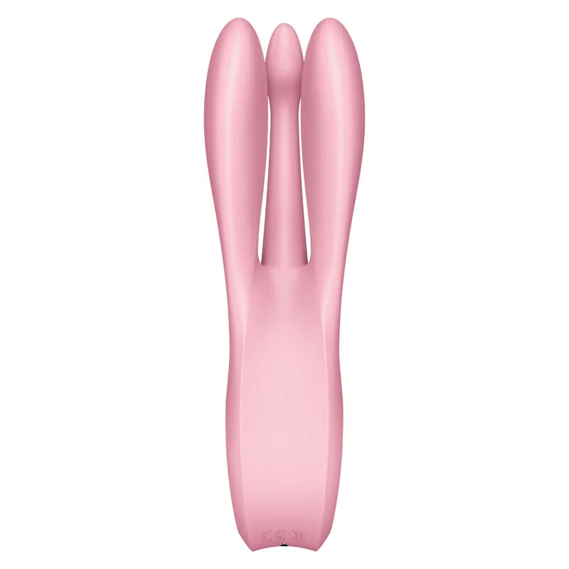 Stimulateur clitoridien Vibromasseur Threesome 1 Rose Satisfyer