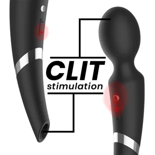 Vibromasseur Wand Beck 2 en 1 Black&Silver vue 5