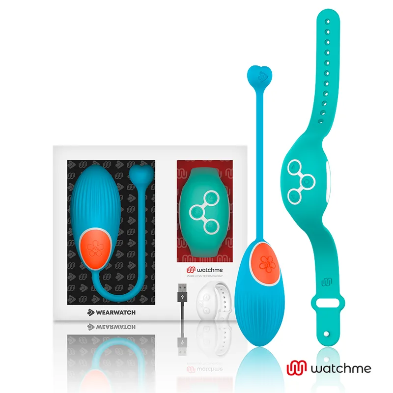 Vibromasseur Télécommande Watchme Technologie Bleu Oeuf / Aigue-marine