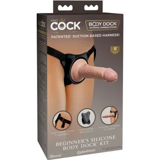 Elite Harnais Réglable avec Gode 15,2 cm pour Débutants King Cock