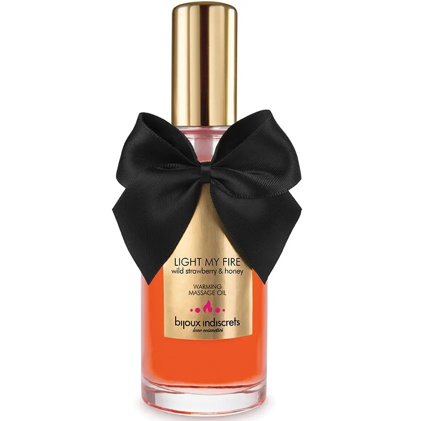 Huile de Massage Effet Chaleur Arôme Fraise Bijoux Indiscrets