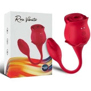 Stimulateur à succion et Vibromasseur de Clitoris Rose 10 Modes Rouge Armony