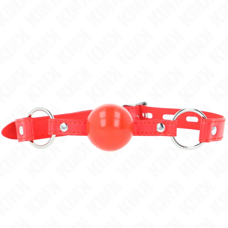 Bâillon TPE Balle 4 CM avec Rojo Lock 60 X 2 CM Kink bâillon