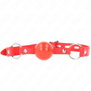 Bâillon TPE Balle 4 CM avec Rojo Lock 60 X 2 CM Kink bâillon