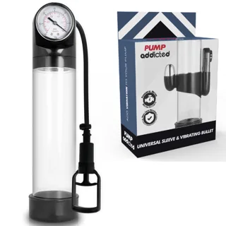 Pompe d'Érection Transparente Rx9 avec Vibromasseur Pump Addicted