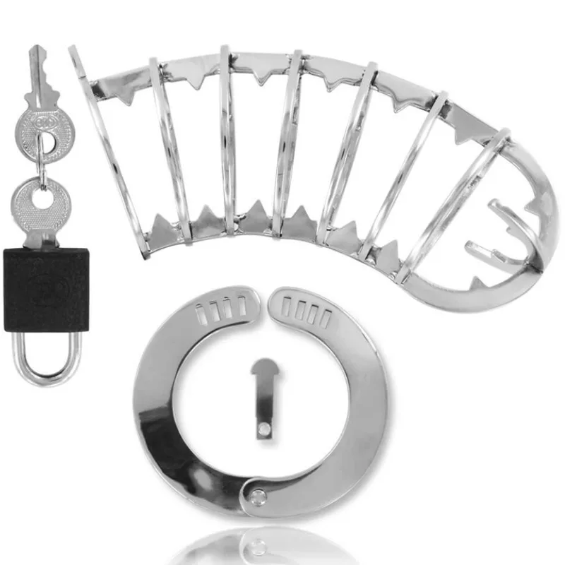 Cage Pénis avec Serrure de Sécurité 14 CM Metal Hard cage de chasteté