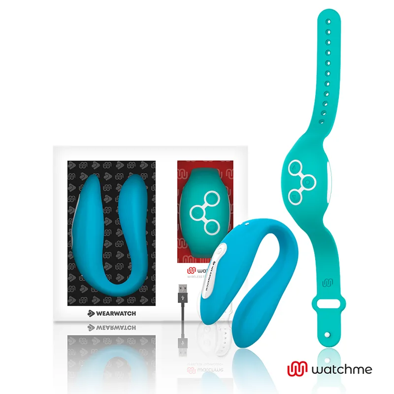 Vibromasseur Watchme Double Technologie Indigo/eau de Mer