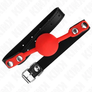 Boule Silicone Rouge 4 CM Bag 60 X 2 CM Kink rouge bâillon