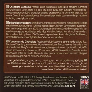 Pack de 4 Préservatifs Premium Chocolat Skins