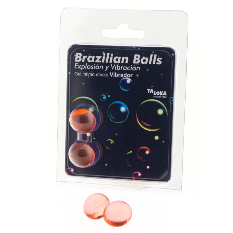 2 Balles Brésiliennes Gel Excitant Effet Vibrant Taloka