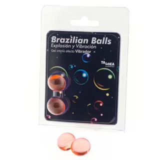 2 Balles Brésiliennes Gel Excitant Effet Vibrant Taloka