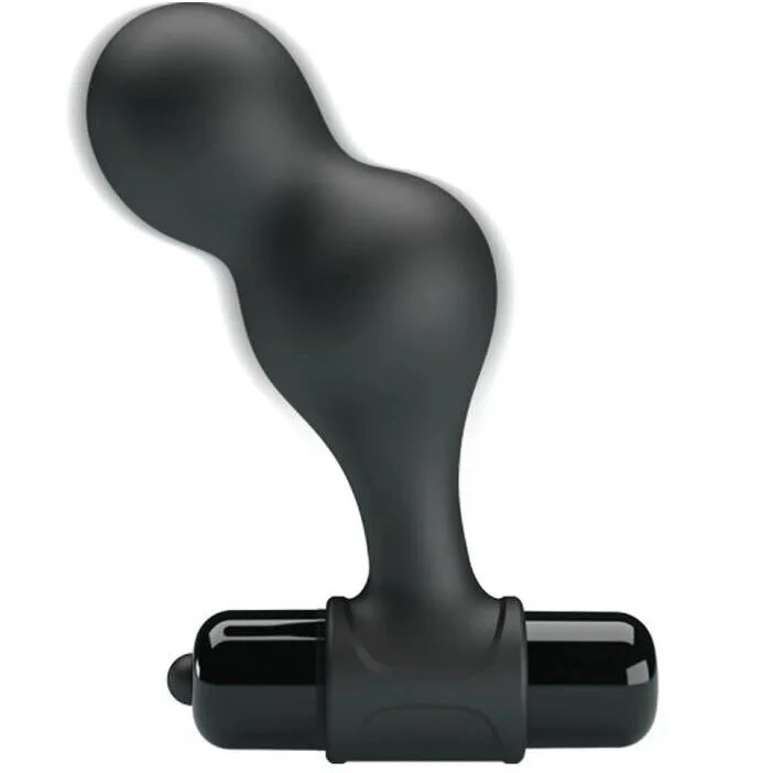 Plug Anal Vibromasseur en Silicone Noir Mr Play