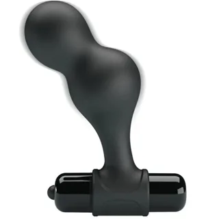 Plug Anal Vibromasseur en Silicone Noir Mr Play