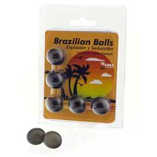 5 Balles Brésiliennes Gel Excitant Effet Confort Taloka lubrifiant base eau