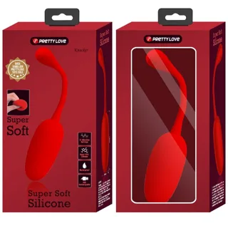 Œuf Vibrant Knucker Pretty Love - détail de la texture - Rouge