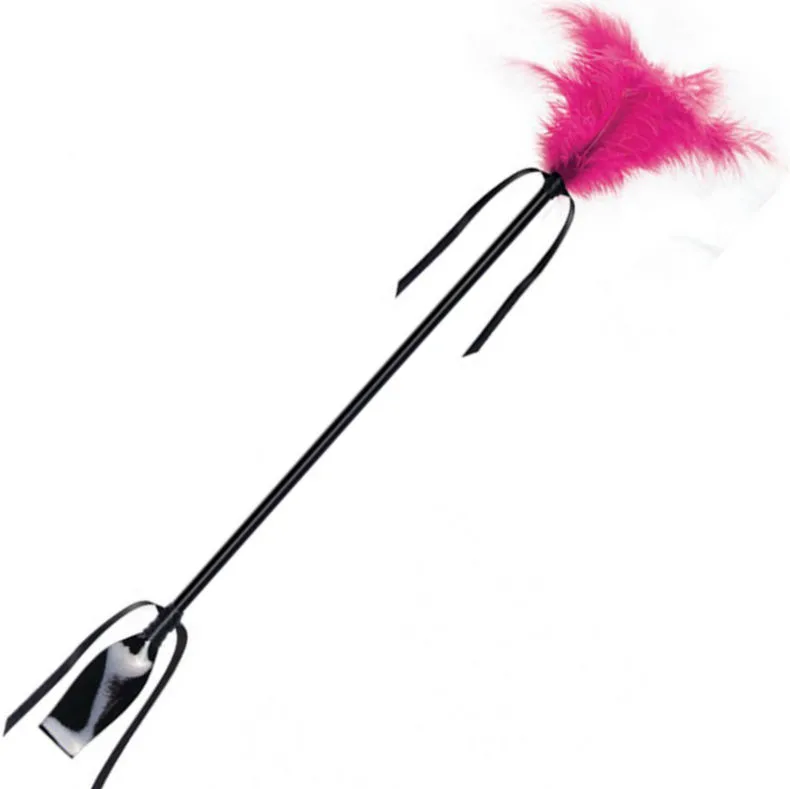 Fouet & Feather Noir et Fuchsia Secretplay noir fouet & martinet