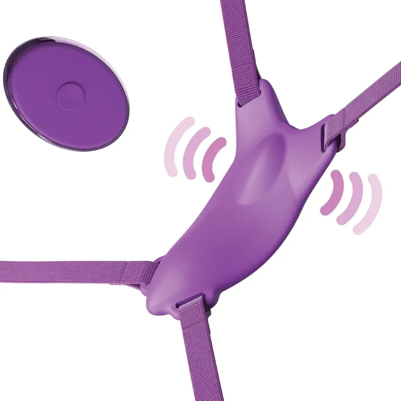Gode Harnais Papillon Vibrant, Rechargeable & Télécommande