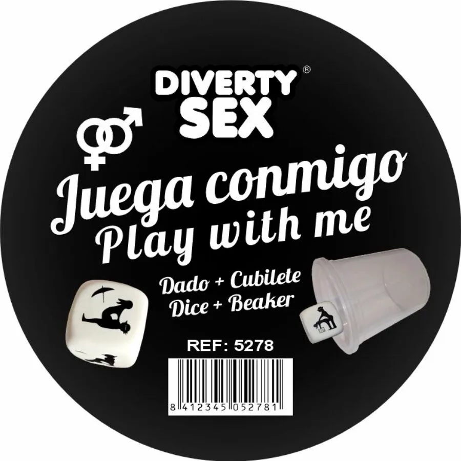 Dé Dur Blanc avec Positions et Cube Diablo Picante blanc jeu coquin